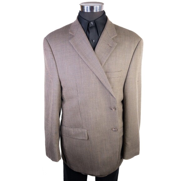 Ralph Lauren Mens Blazer Sz 48R Sport Coat Jacket 2-Button Houndstooth - Picture 2 of 13